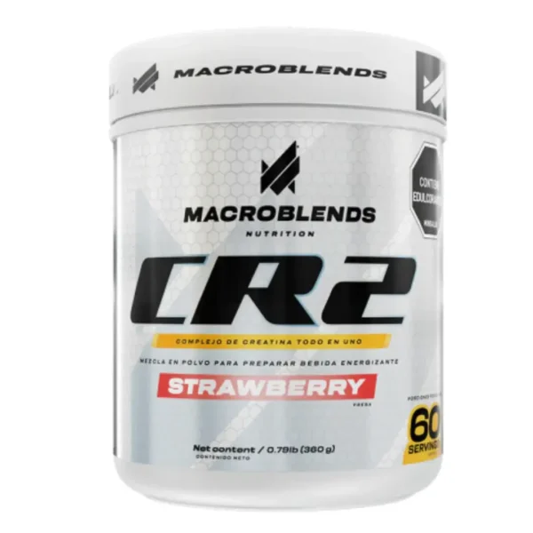 creatina macroblends cr2 strawberry suplemento en polvo