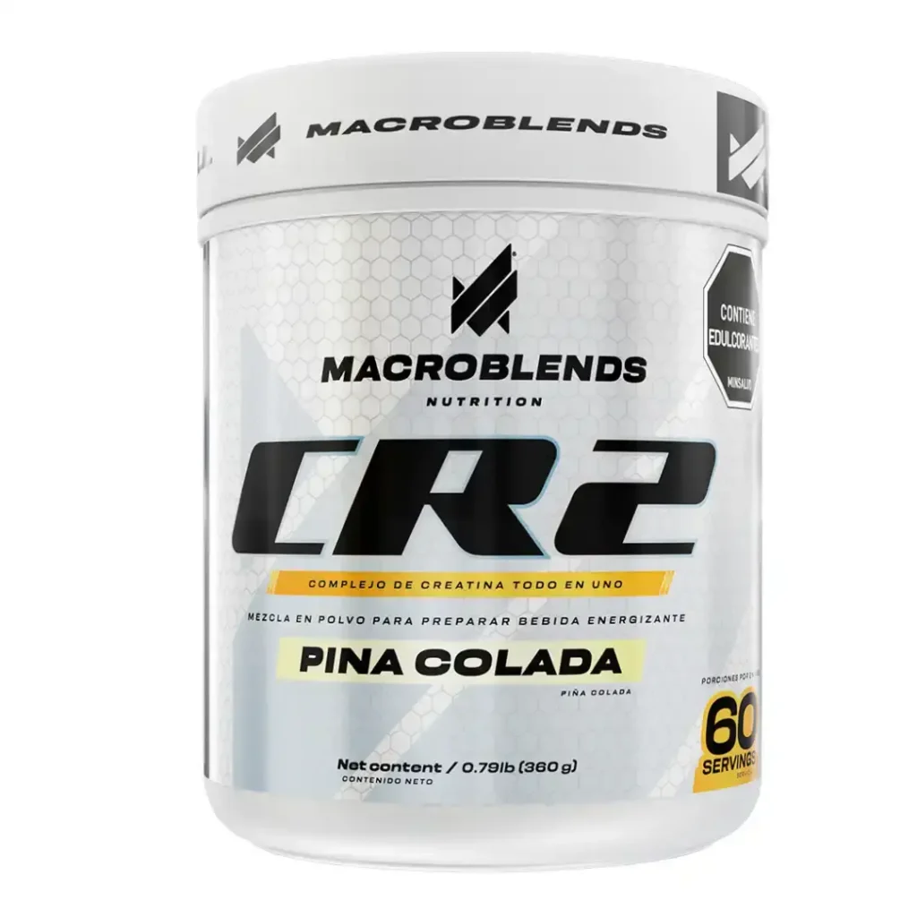 creatina macroblends cr2 pina colada suplemento en polvo
