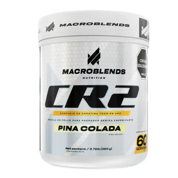 creatina macroblends cr2 pina colada suplemento en polvo