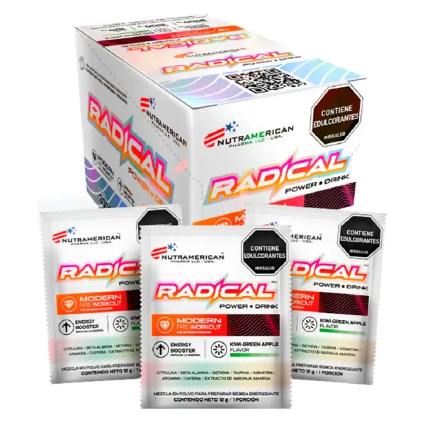 Pre-entreno RADICAL POWER caja x18 sobres